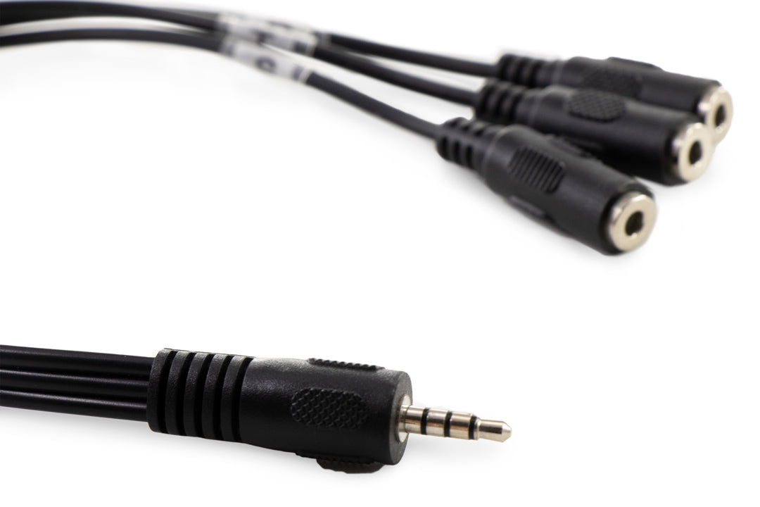 TRRS 3 Way Splitter Cable