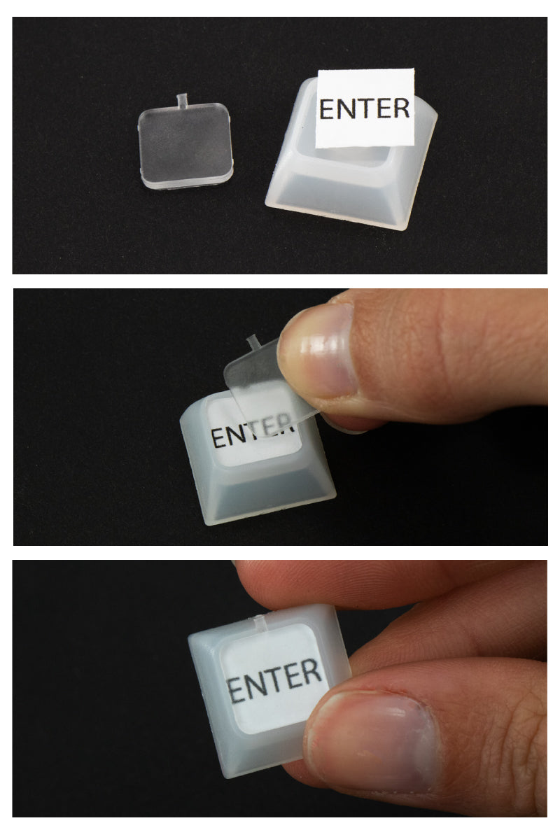NevWear Transparent Single Relegendable DSA Keycaps (12 pack)
