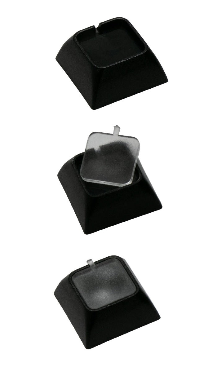 NevWear Black Single Relegendable DSA Keycaps (12 pack)