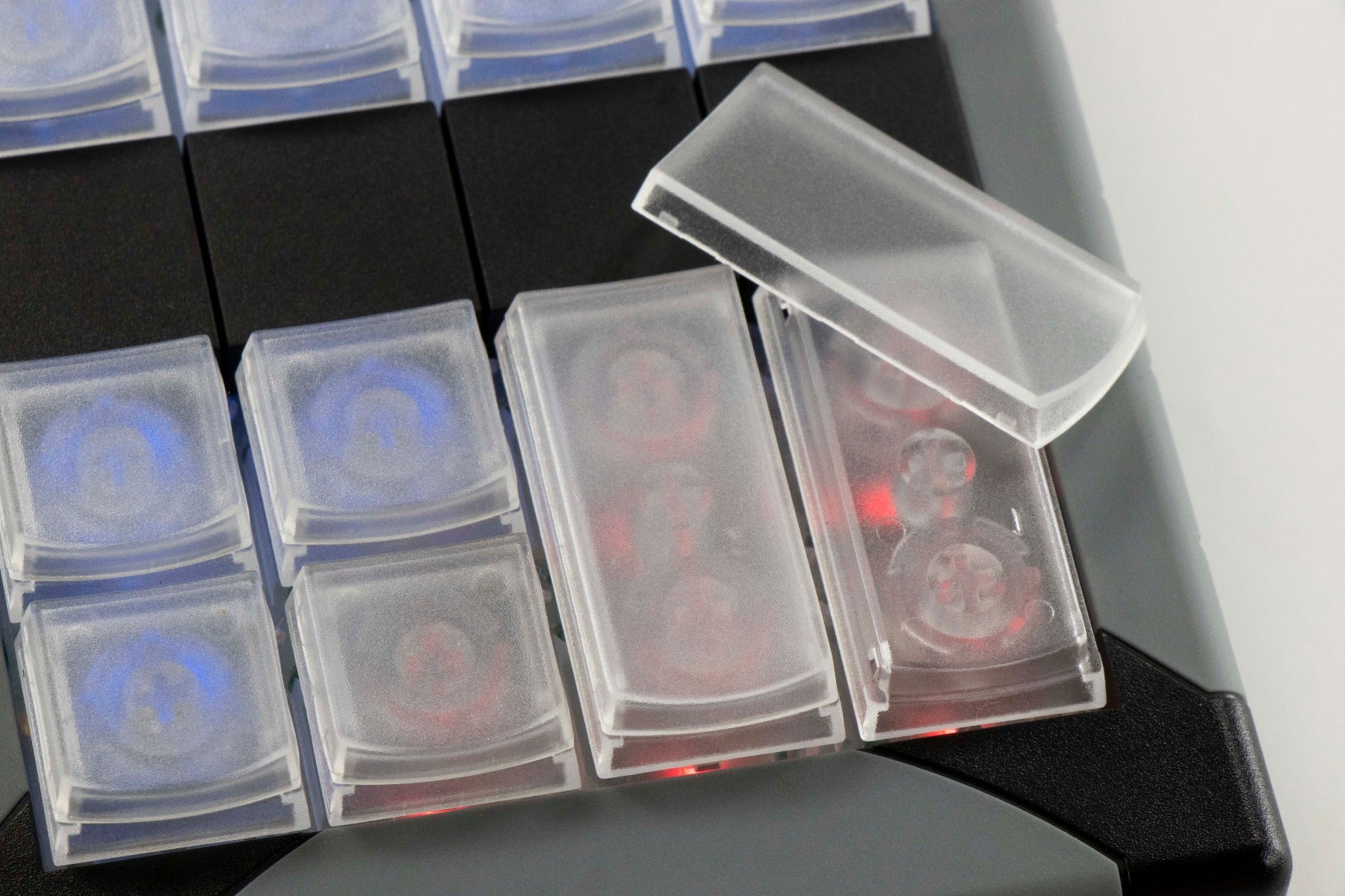Transparent Tall Keys shown on an XK-24