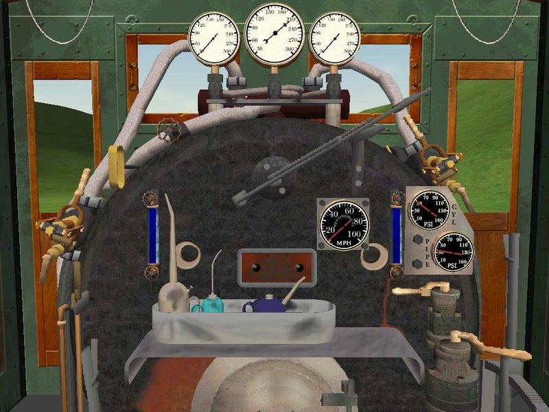 10-Wheel 4-6-0 Cab View