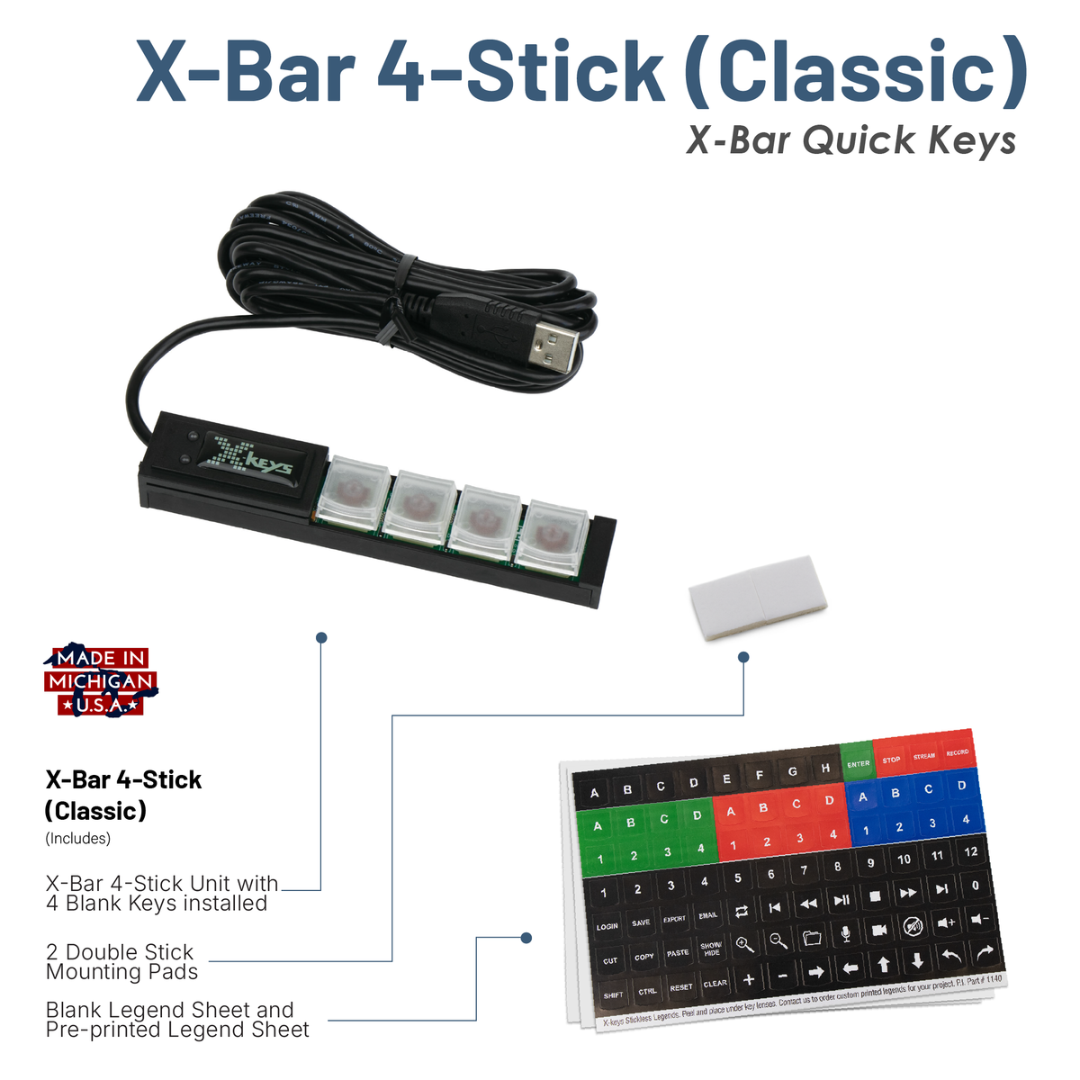 X-Bar Quick Keys 4-Stick (Classic)
