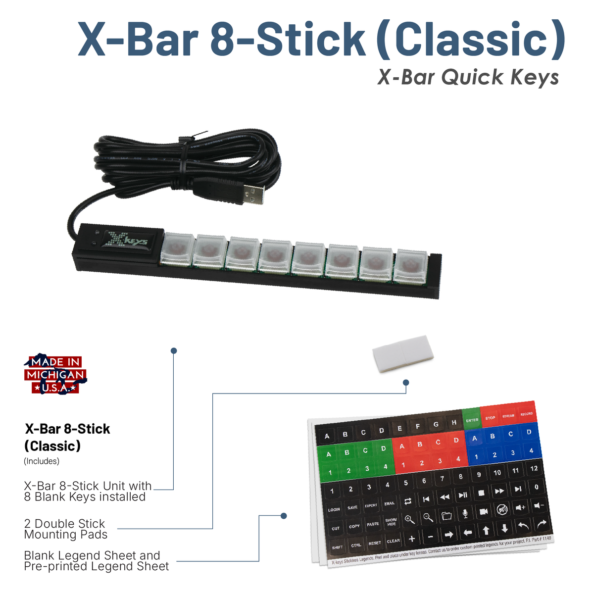 X-Bar Quick Keys 8-Stick (Classic)