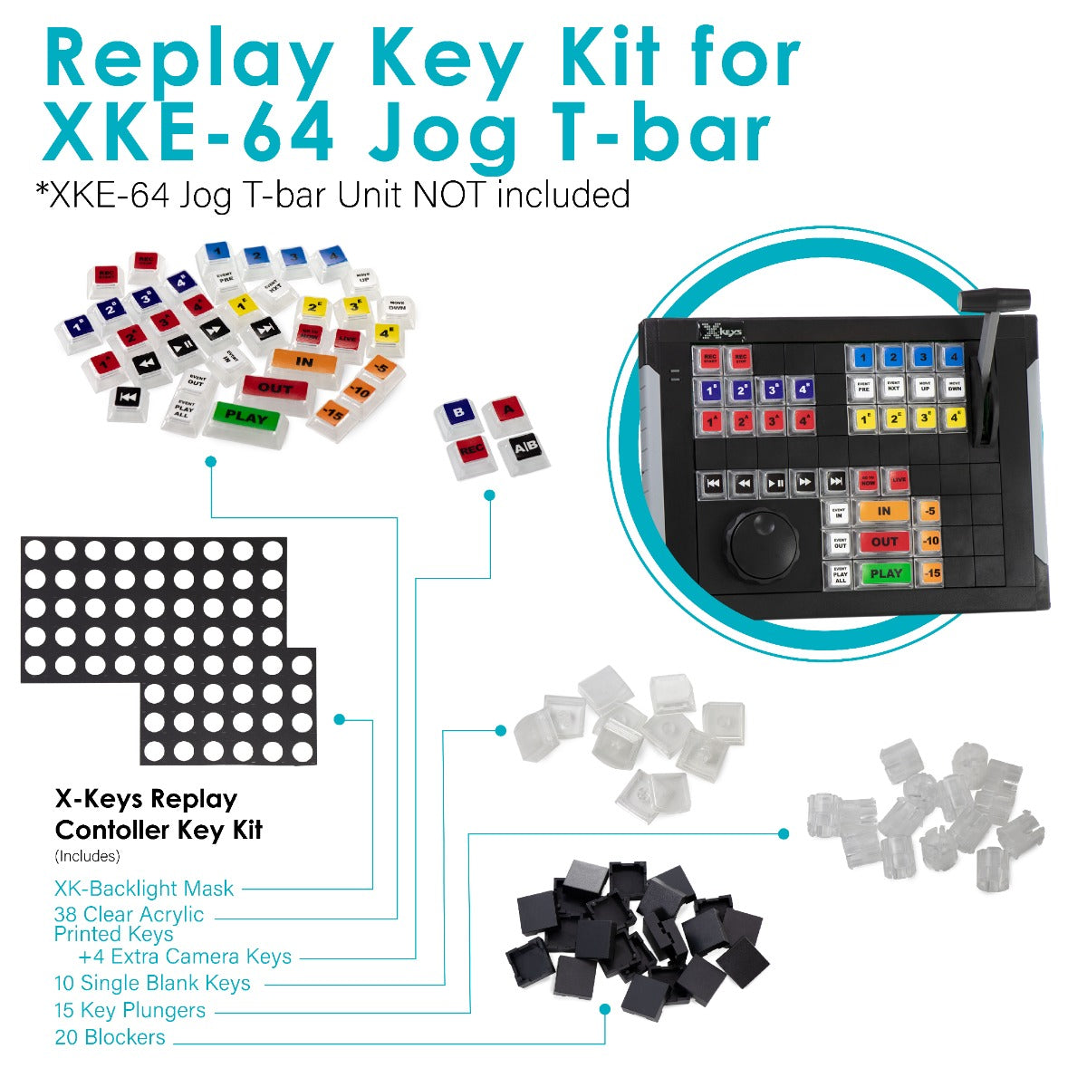 Replay Key Kit for XKE-64 Jog TBar