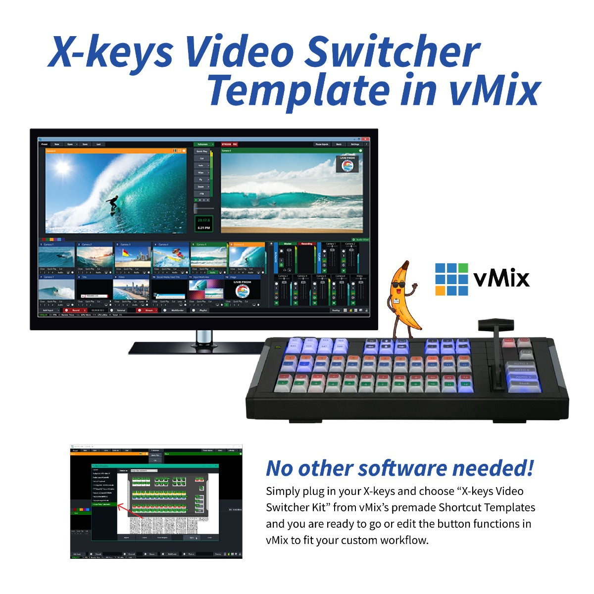 XKE-124 T-bar Video Switcher