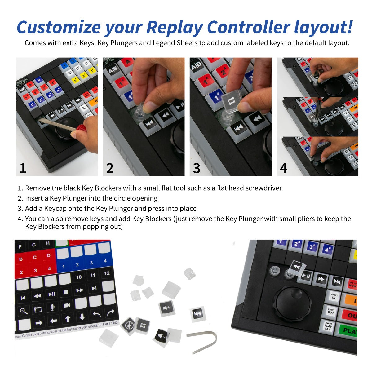XKE-64 Jog T-bar Replay Controller