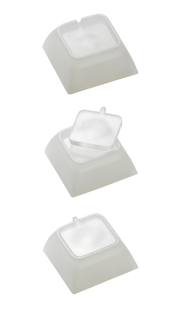 NevWear Transparent Single Relegendable DSA Keycaps (12 pack)