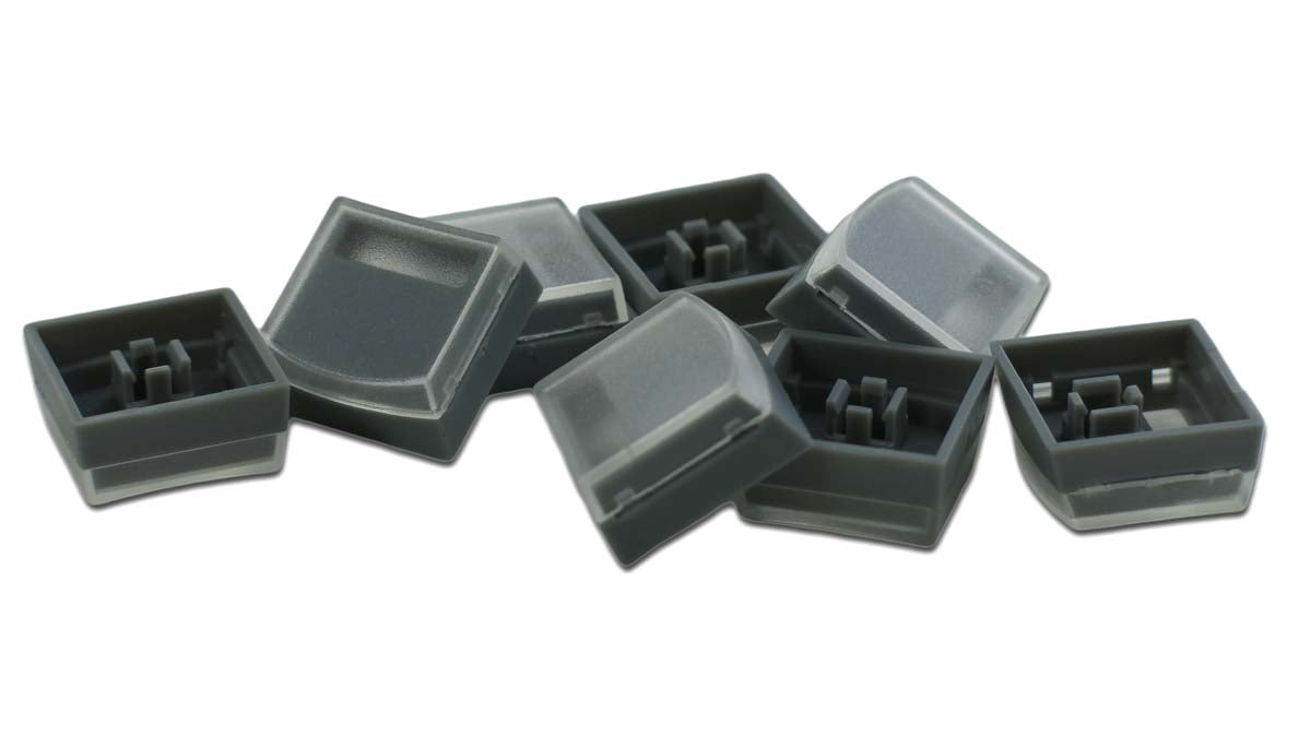 Gray Single Keycaps for X-keys Sticks (8 pack)