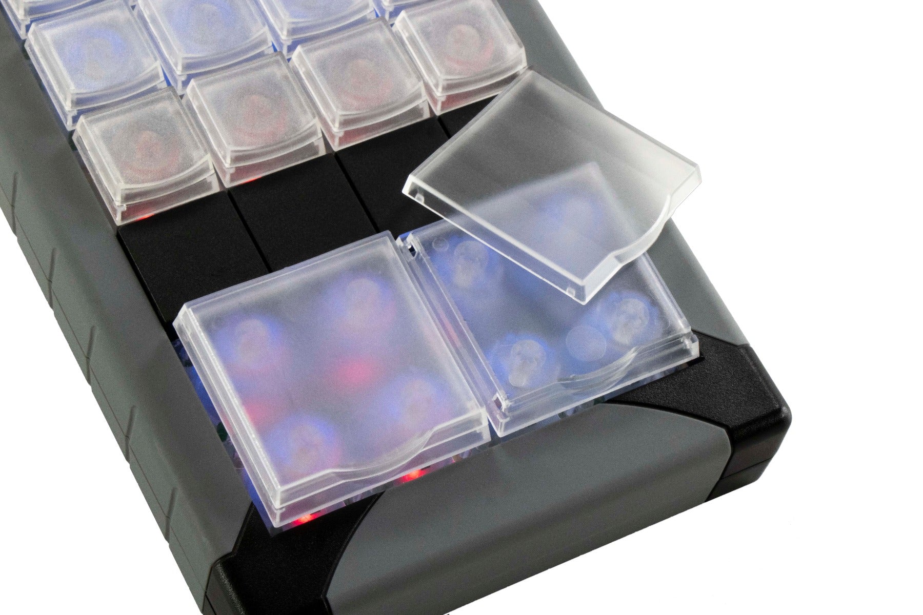 Transparent 2x2 Keys on an XK-24