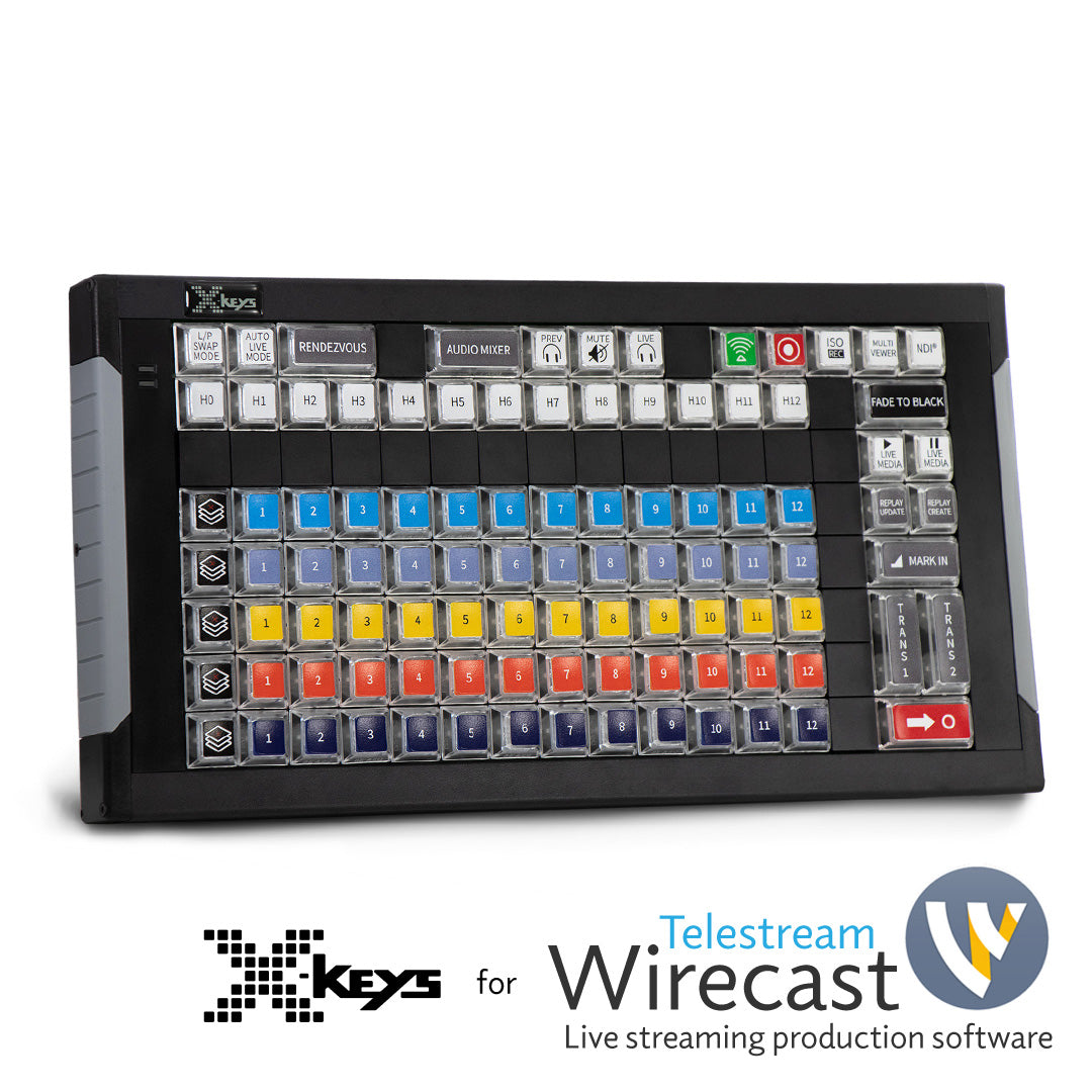 XKE-128 Wirecast Control Surface by X-keys